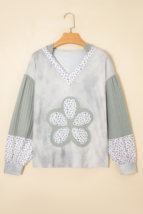 Meadow Blossom Patchwork Hoodie