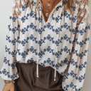 Midnight Bloom Embroidered Blouse