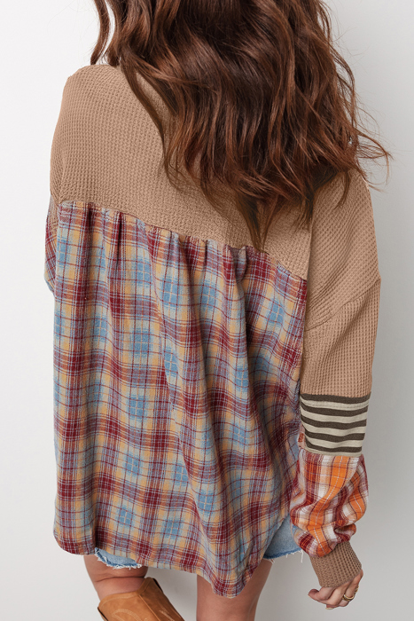 Rustic Patchwork Henley