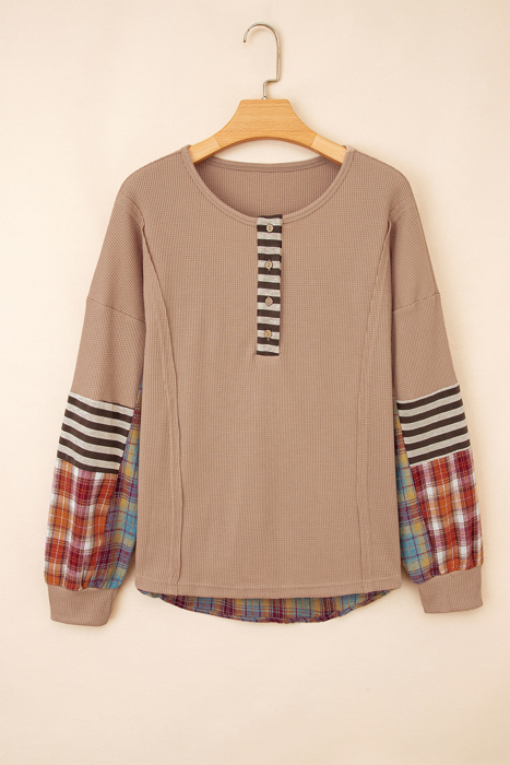 Rustic Patchwork Henley