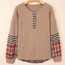  Rustic Patchwork Henley