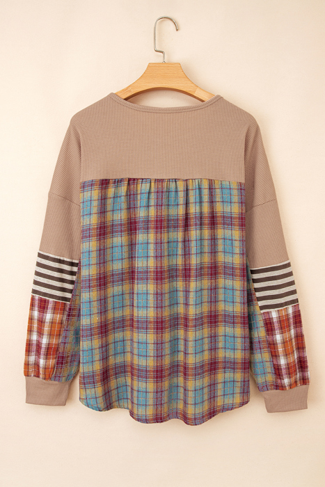 Rustic Patchwork Henley