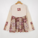  Paisley Patchwork Waffle Top