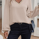  Scallop Edge Blouse