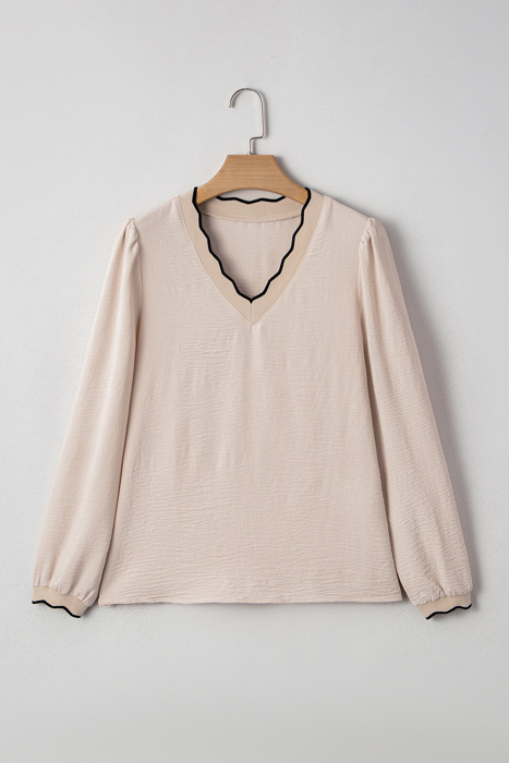 Scallop Edge Blouse