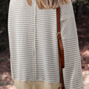 Striped Ease Knit Pullover