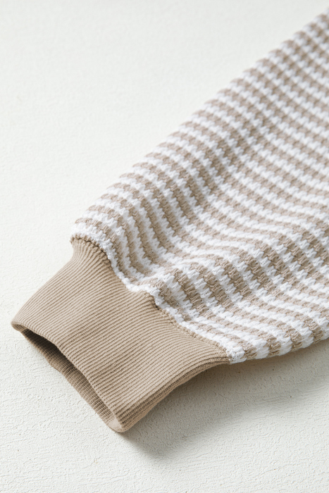 Striped Ease Knit Pullover
