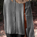  Striped Ease Knit Pullover