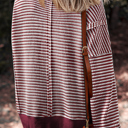  Striped Ease Knit Pullover