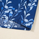  Cobalt Leaf Whisper Blouse