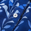  Cobalt Leaf Whisper Blouse