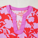  Coral Peony Whisper Blouse