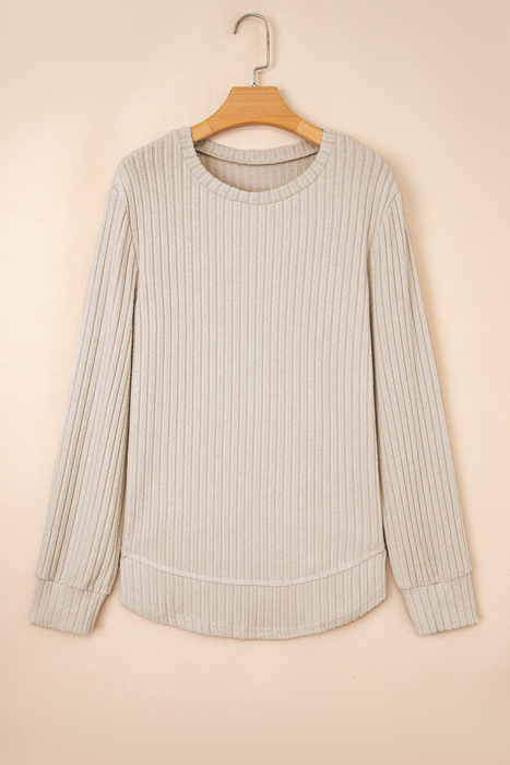 Soft Horizon Ribbed Knit Top
