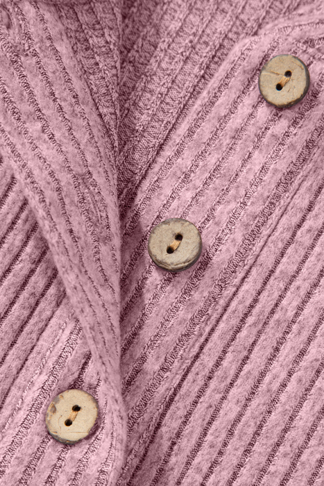Misty Pink Knit Henley