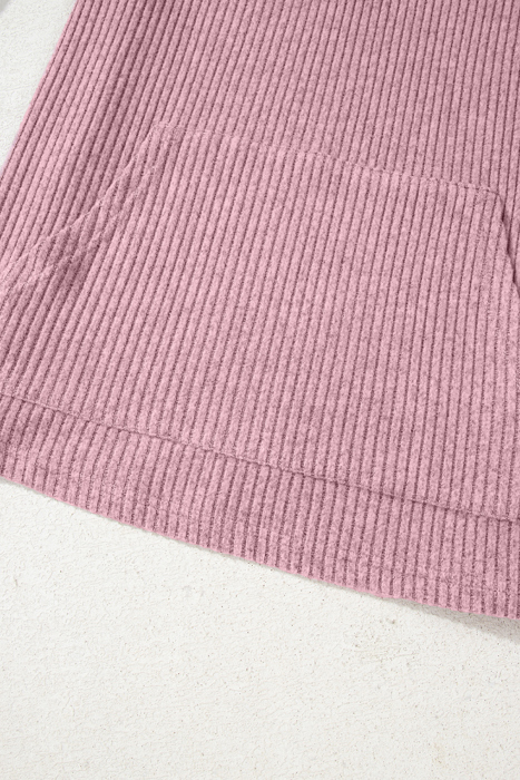Misty Pink Knit Henley