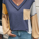  Golden Horizon Patchwork Top