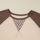  Harvest Meadow Raglan Thermal Top
