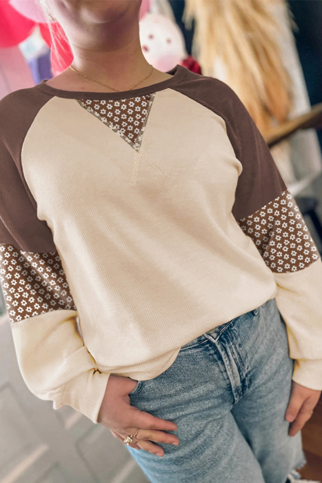 Harvest Meadow Raglan Thermal Top