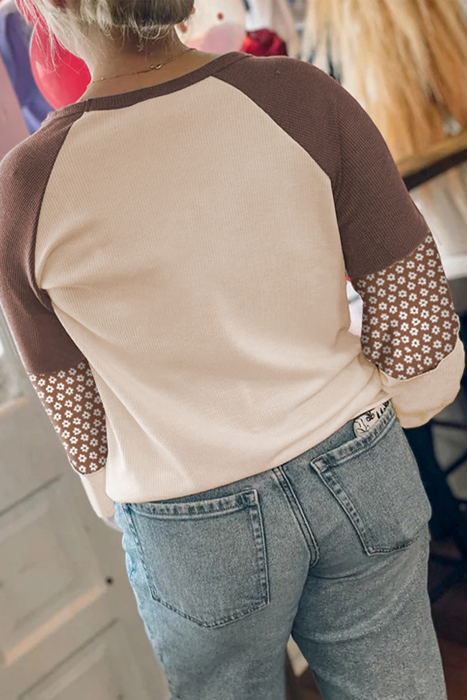 Harvest Meadow Raglan Thermal Top