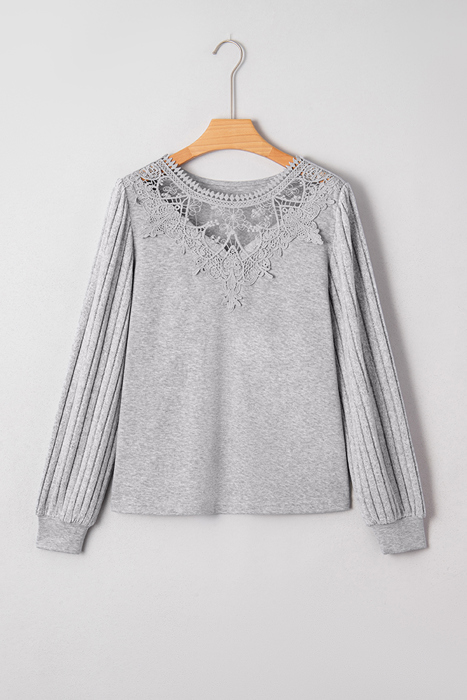 Lace & Cozy Dream Knit Top