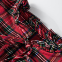  Festive Pearl Tartan Blouse