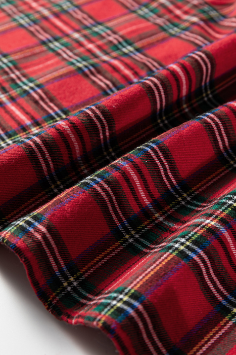 Festive Pearl Tartan Blouse