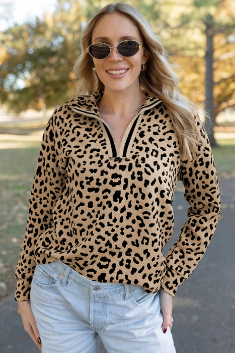 Wild Spirit Quarter Zip Sweater