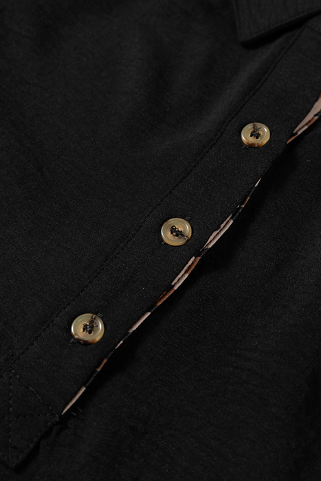 Wild Grace Contrast Blouse