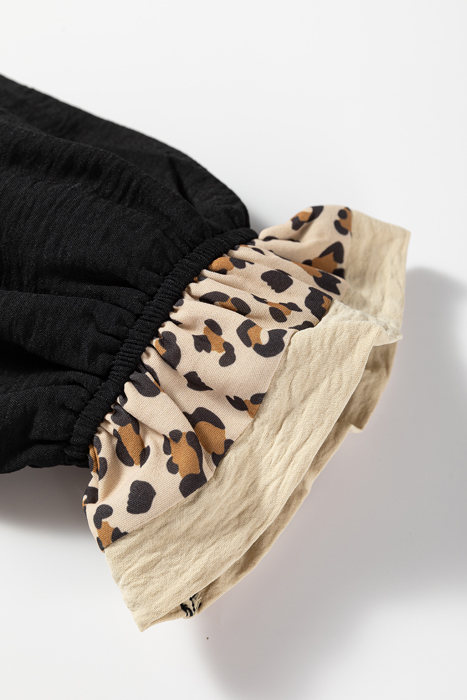 Wild Grace Contrast Blouse