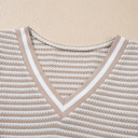  Soft Horizon Striped V-Neck Pullover
