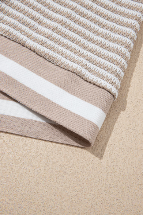 Soft Horizon Striped V-Neck Pullover