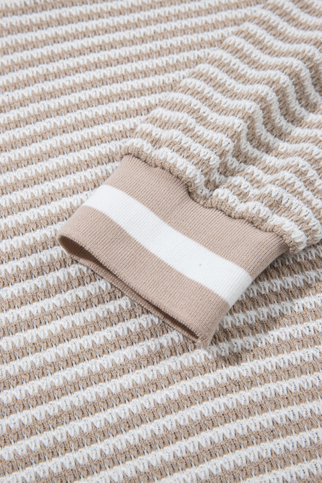 Soft Horizon Striped V-Neck Pullover