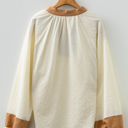  Ivory Dune Contrast Top