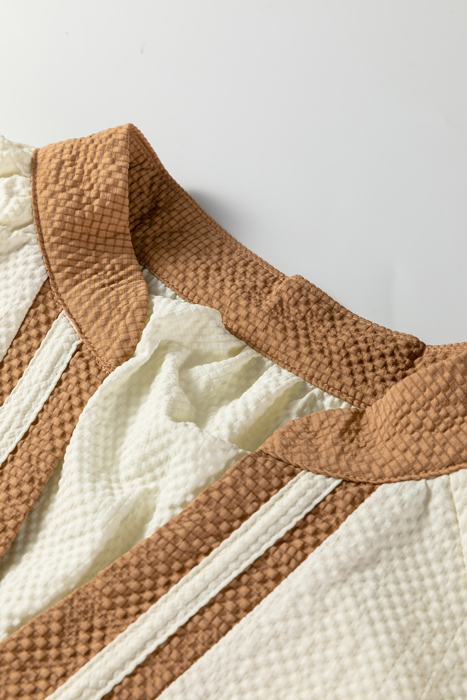 Ivory Dune Contrast Top