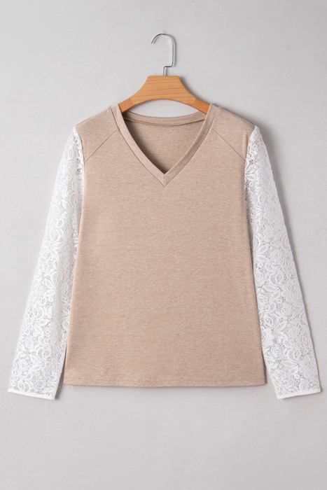 Lace Whisper V-Neck Top
