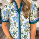  Leopard Luxe Ruffle Shirt