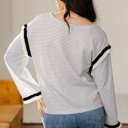 Parisian Whisper Ruffle-Sleeve Knit Top