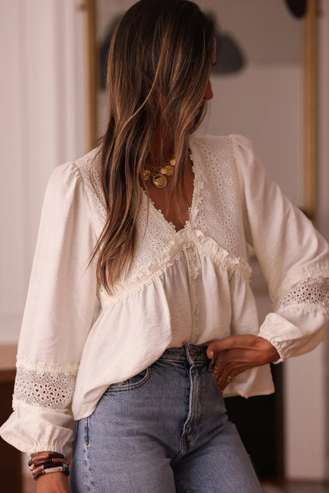 Lumiure Lace Artisan Blouse