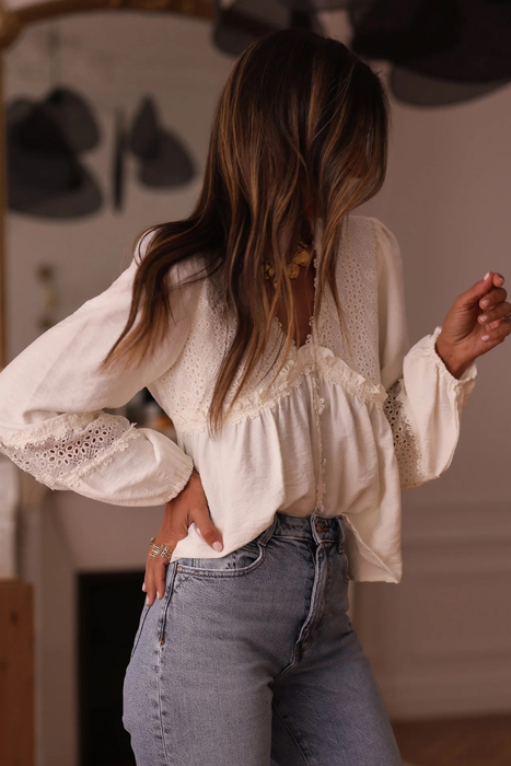 Lumiure Lace Artisan Blouse