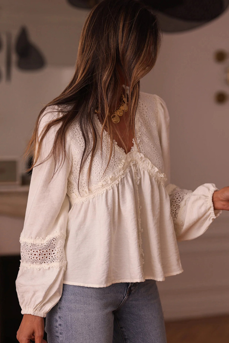 Lumiure Lace Artisan Blouse