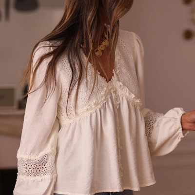 Lumiure Lace Artisan Blouse