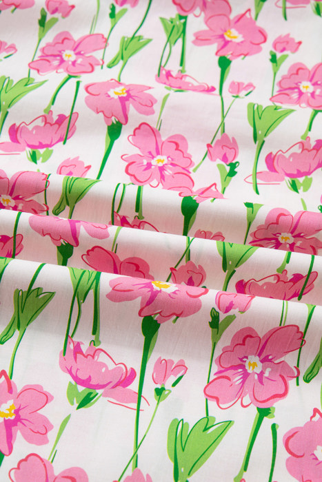Pink Cosmos Ruffle Blouse