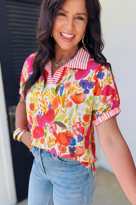 Sunlit Meadow Bloom Top