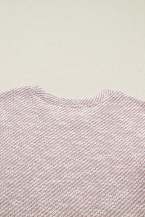 Blush Sweetheart Ruffle Knit Top