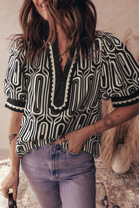 Monochrome Mod Geo Tunic