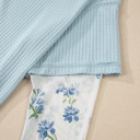  Sky Blossom Waffle Layered Top