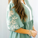  Sage Meadow Embroidered Tunic