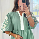  Sage Meadow Embroidered Tunic