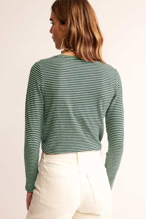 Forestline V-Neck Stripe Top