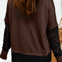  Mocha Noir Lace Layer Top
